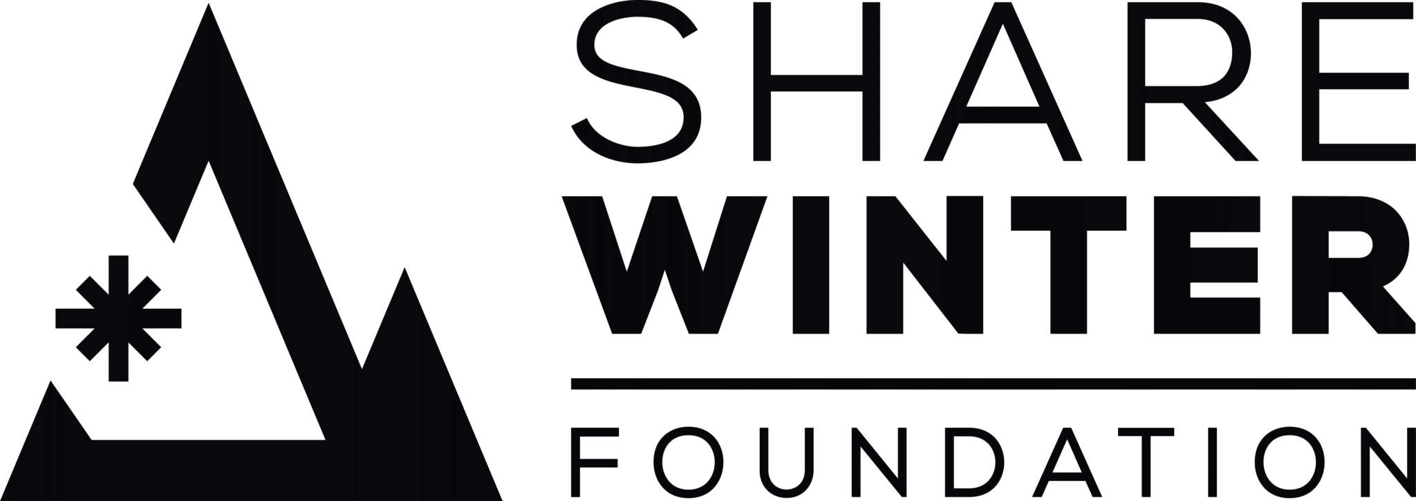 ShareWinterFoundation Logo Horizontal Full Black