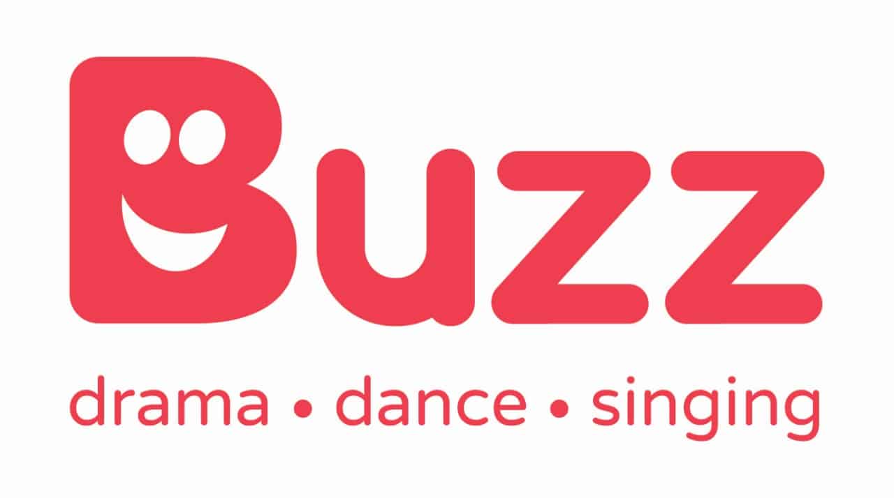 Buzz logo red on white